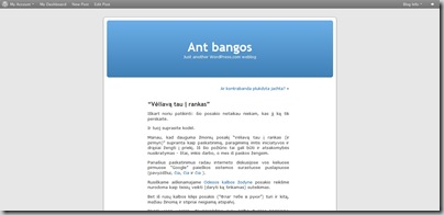 ant bangos pirmas psl